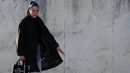 Jennifer Hermoso auf dem Weg zum Prozess.