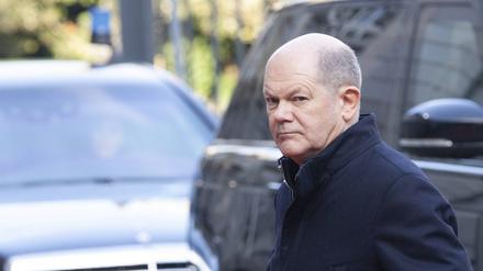 Bundesknazler Olaf Scholz bei einem EU-Treffen in Brüssel.