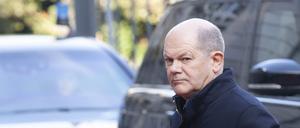 Bundesknazler Olaf Scholz bei einem EU-Treffen in Brüssel.