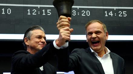 Porsche-Vorstände Meschke (l.) und Blume: den Machtkampf für sich entschieden. 