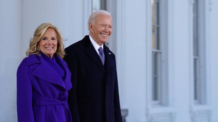 Joe Biden und seine Frau Jill bei der Inauguration von Donald Trump.