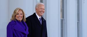 Joe Biden und seine Frau Jill bei der Inauguration von Donald Trump.