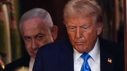 US-Präsident Donald Trump und der israelische Ministerpräsident Benjamin Netanjahu. 