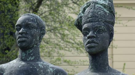 Wie Amo genau aussah, ist nicht überliefert. Eine Plakette vor Gerhard Geyers Bronzeplastik „Freies Afrika“ an der Universität in Halle erinnert dennoch an den Philosophen.