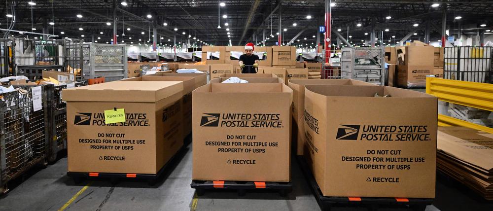Loistikzentrum des US Postal Service in Los Angeles. 