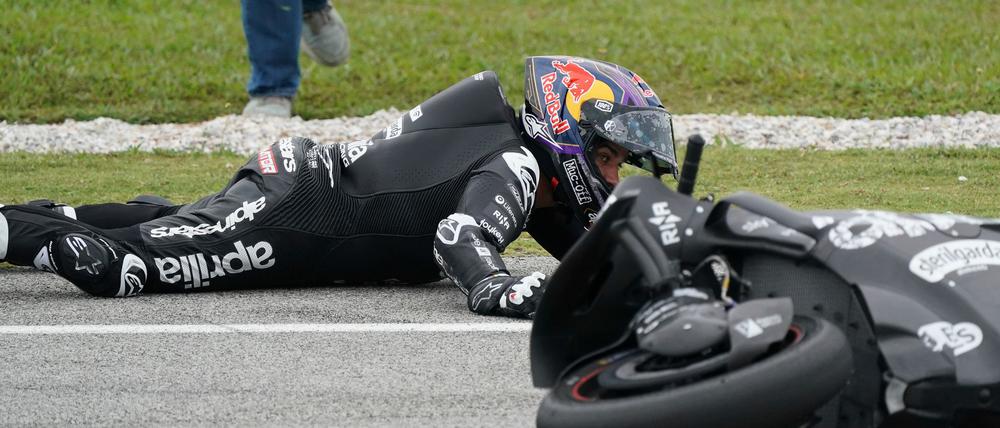 Jorge Martín ist bei Testfahrten in Malaysia schwer gestürzt.
