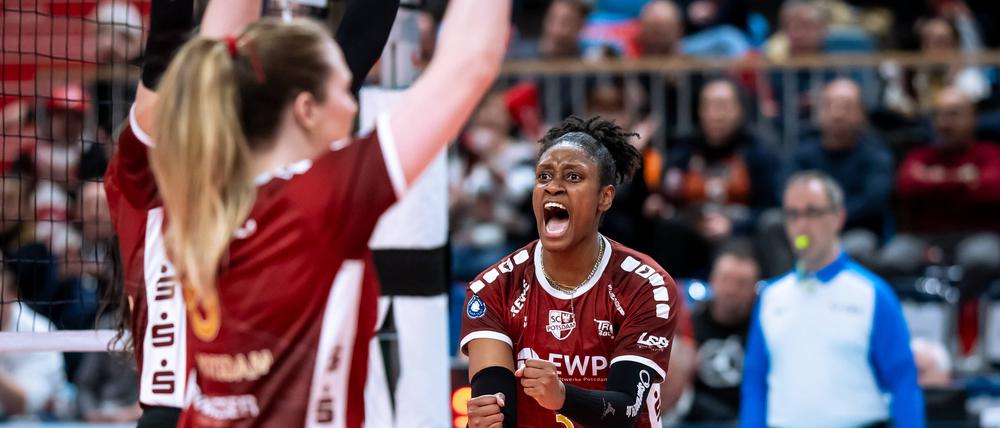 Potsdams Danielle Harbin verwandelte im Tiebreak den dritten Matchball zum Sieg.