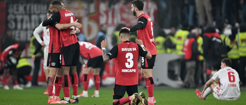 Bayer Leverkusen musste im DFB-Pokal gegen den rheinischen Rivalen aus Köln leiden