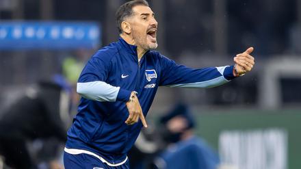 Hertha-Trainer Cristian Fiél und seine Mannschaft wollen Wiedergutmachung betreiben.
