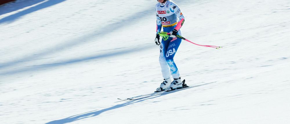 Lindsey Vonn ist bei ihrem WM-Comeback ausgeschieden.
