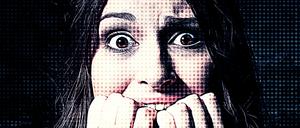 Angst in den Augen.