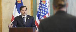 US-Außenminister Marco Rubio bei einem Statement in der Dominikanischen Republik.