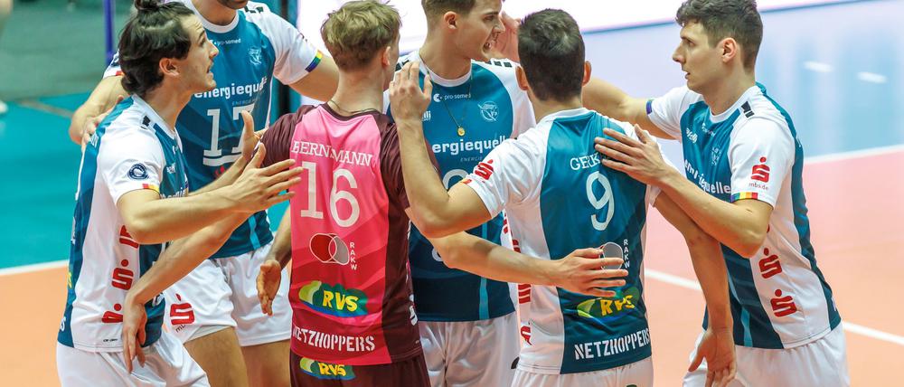 Gut mithalten wollen die Netzhoppers