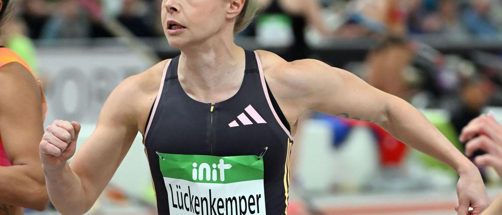 Gina Lückenkemper war über 60 Meter schnell unterwegs.