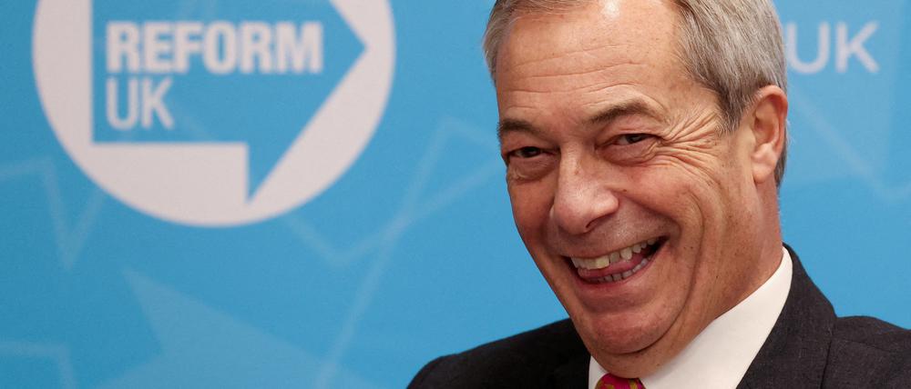Hat dieser Tage einiges zu feiern: Nigel Farage, Chef der rechten Reform UK.
