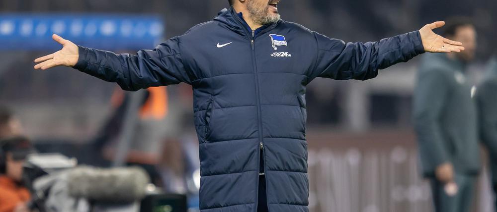 Der Druck auf Hertha-Trainer Cristian Fiél wird immer größer. 