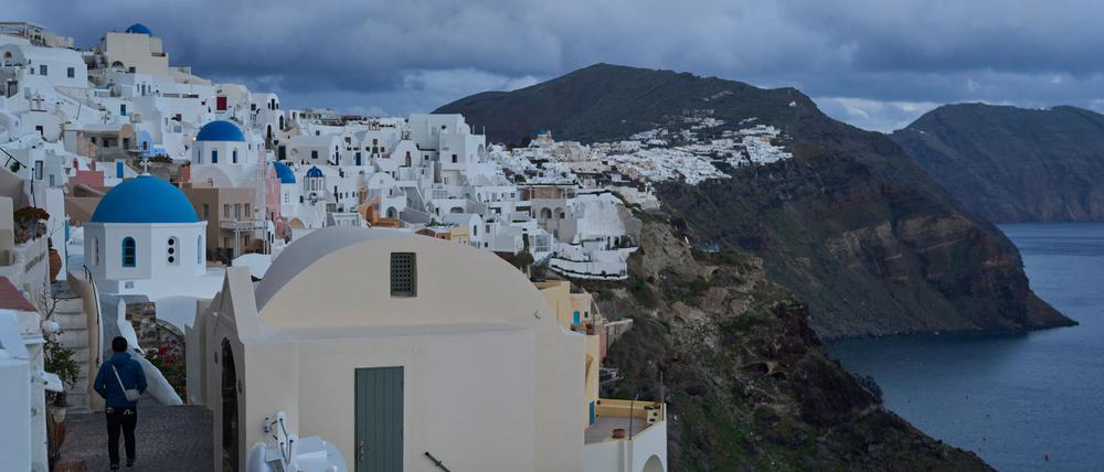 Die Erdbebenserie rund um die griechische Urlaubsinsel Santorini dauert an. (Foto vom 4.2.)