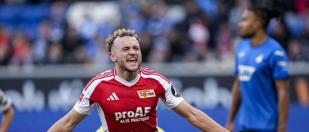 Benedict Hollerbach traf für Union in der Bundesliga erstmals auswärts.