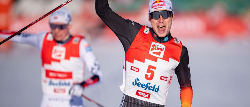 Der Kombinierer Vinzenz Geiger hat in Estland gewonnen.