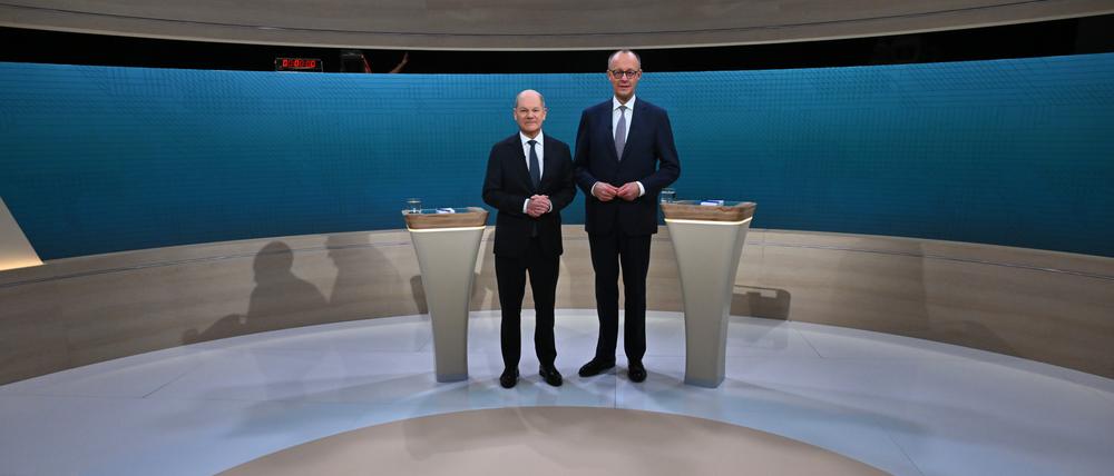 Vor dem Duell.