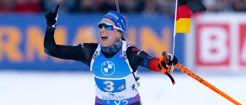 Franziska Preuß ist die größte deutsche Medaillen-Hoffnung bei der WM.