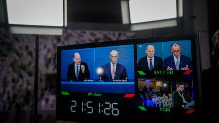 Scholz und Merz debattierten zu den wesentlichen Themen des Bundestagswahlkampfs.
