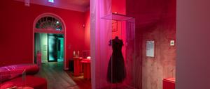 Blick in einen Raum der Ausstellung „Der Zauberberg. Fiebertraum und Höhenrausch“ vom Buddenbrookhaus im St. Annen Museum. 