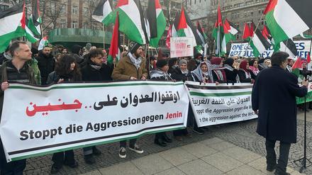 Für eine Pro-Palästina-Demonstration am Wochenende galten strenge Auflagen. 