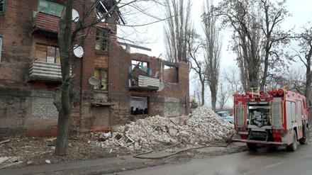 Die von der Ukraine kontrollierte Stadt Kramatorsk im Norden des Gebietes Donezk ist durch eine Vielzahl russischer Angriffe schwer zerstört. (Archivbild)