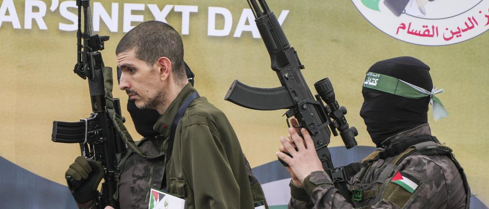 Die Freilassung von Hamas-Geiseln.