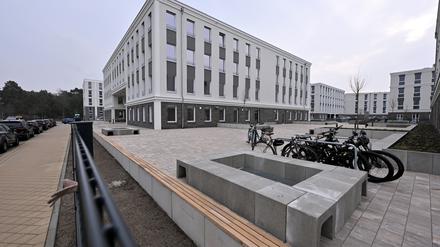 Das neue Schulgebäude in der Brunnenallee.