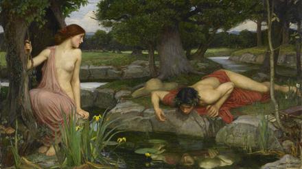 Das schöne Spiegelbild, eine Illusion: „Echo und Narziss“ von John William Waterhouse aus dem Jahr 1903. 