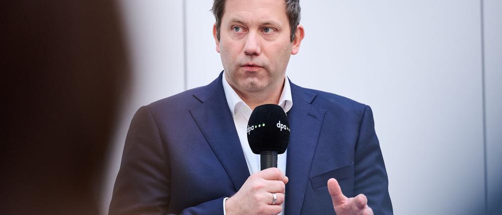 SPD-Chef Klingbeil bei der dpa-Chefredaktionskonferenz.