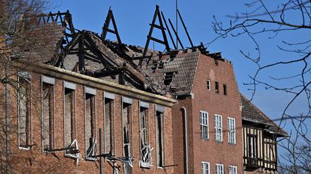 Das ehemalige Landtagsgebäude in Potsdam wurde bei einem Brand am 5. August 2023 stark beschädigt.