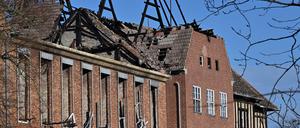 Das ehemalige Landtagsgebäude in Potsdam wurde bei einem Brand am 5. August 2023 stark beschädigt.