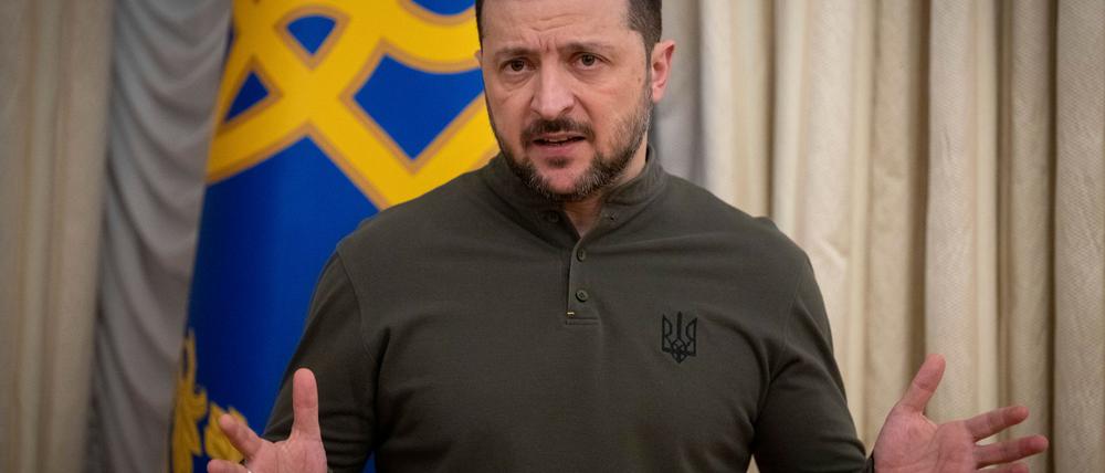 Der ukrainische Präsident Wolodymyr Selenskyj erwartet noch in dieser Woche das Eintreffen einer US-Delegation.