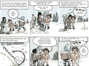 Eine Szene aus Ulli Lusts Buch „Die Frau als Mensch“.