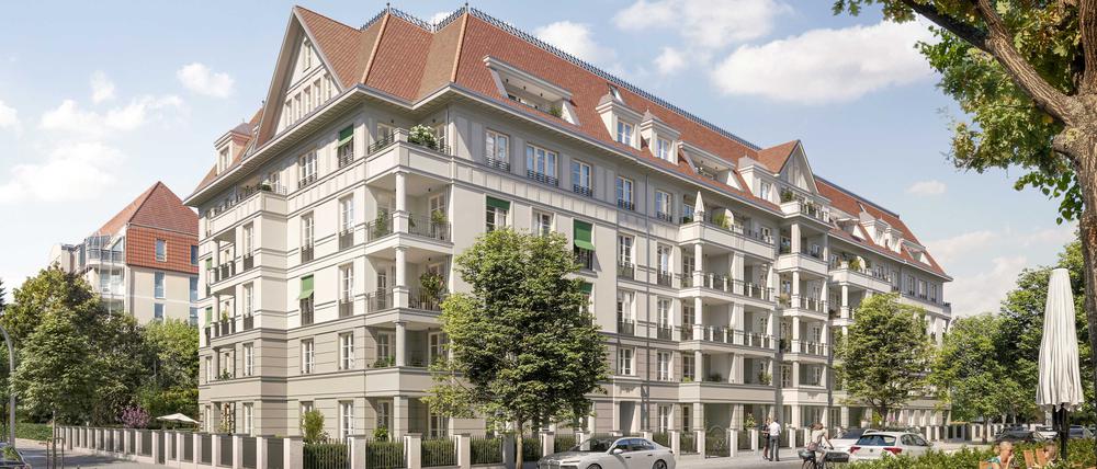 In Friedenau errichtet der Berliner Projektentwickler Bauwert in den kommenden Jahren ein neues Wohnensemble: „Das Rheingau“.