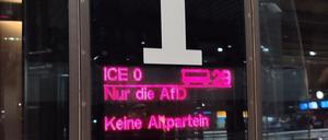 Der ICE im Kölner Hauptbahnhof