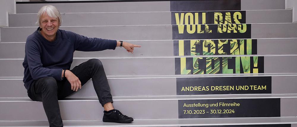 Andreas Dresen 2023 in der Ausstellung „ Voll das Leben. Andreas Dresen und Team“ im Filmmuseum Potsdam.