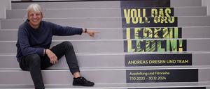 Andreas Dresen 2023 in der Ausstellung „ Voll das Leben. Andreas Dresen und Team“ im Filmmuseum Potsdam.