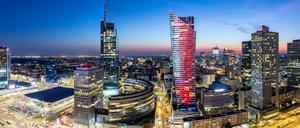 Die Skyline Warschaus symbolisiert den wirtschaftlichen Erfolg Polens. 