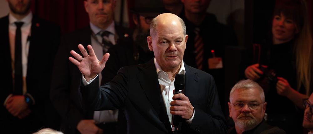 Kanzler Olaf Scholz (SPD) will einen „gerechten Frieden für die Ukraine“.
