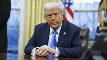 US-Präsident Donald Trump im Oval Office des Weißen Hauses.