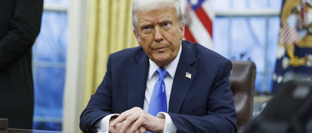US-Präsident Donald Trump im Oval Office des Weißen Hauses.