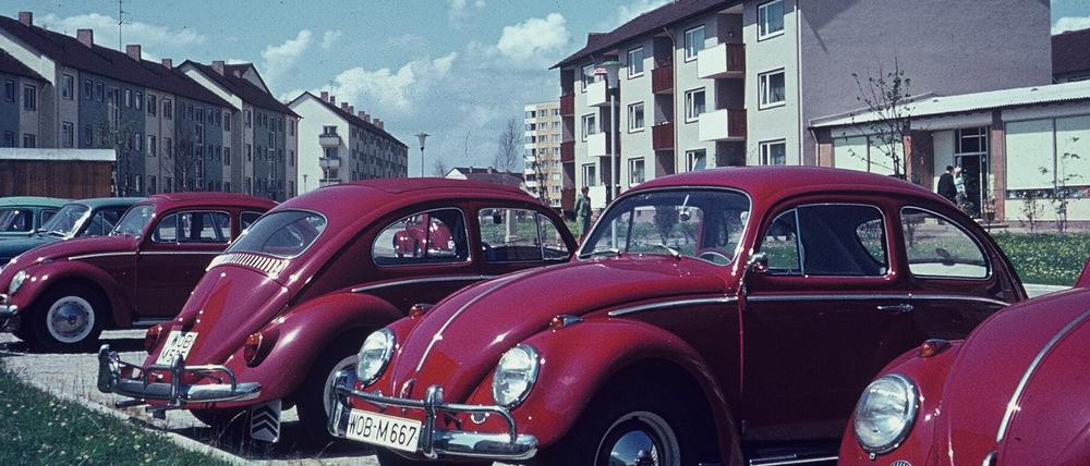 Historische Werkswohnungen von Volkswagen in Wolfsburg.