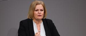 Bundesinnenministerin Nancy Faeser (SPD). 