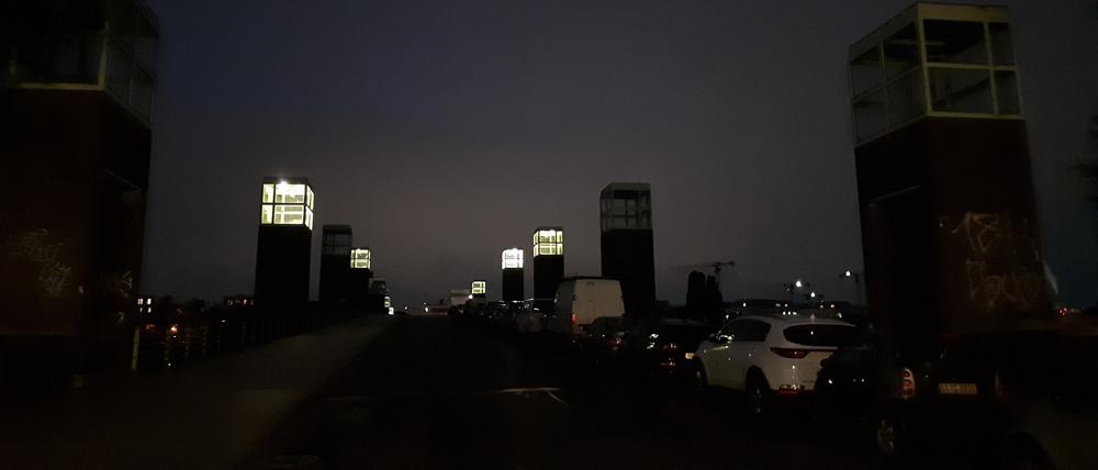 Die Spandauer-See-Brücke.