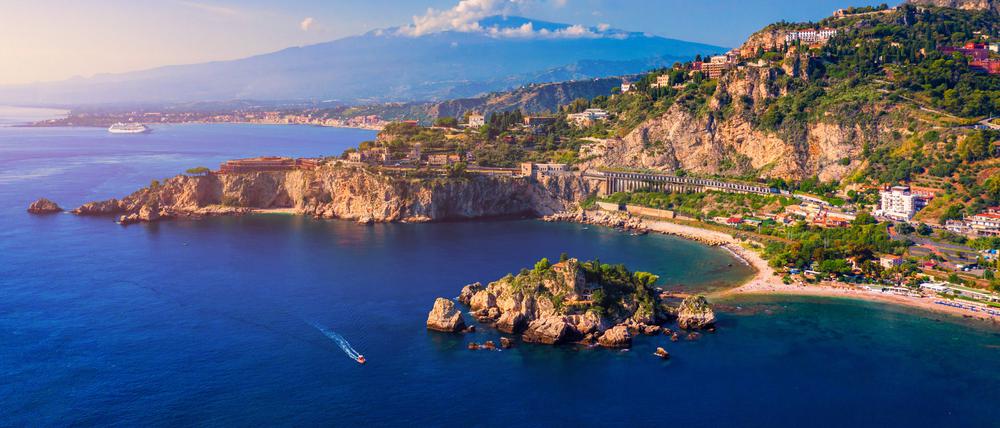 Taormina, mit Blick auf den Ätna