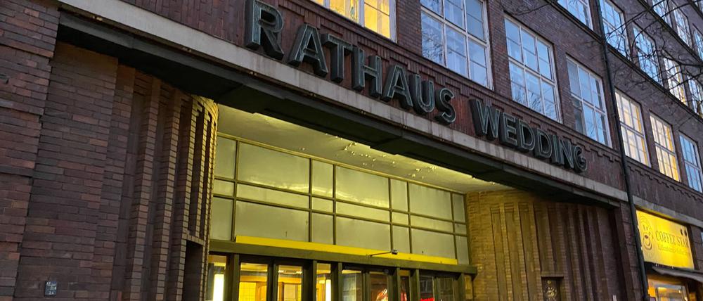 Die Briefwahlstelle im Rathaus Wedding.